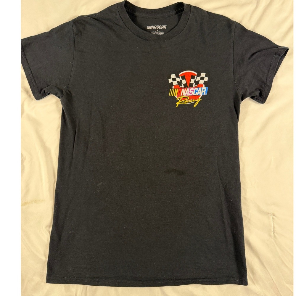 NASCAR Racing Graphic T-Shirt Mens Small Black Short‎ Sleeve Race Car Tee Freeze
